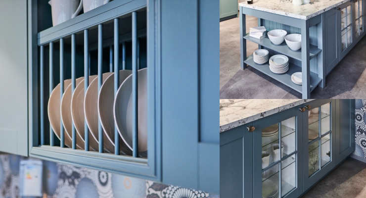 GRIMM Küchen - Collage von Landhausküchen - Designelementen