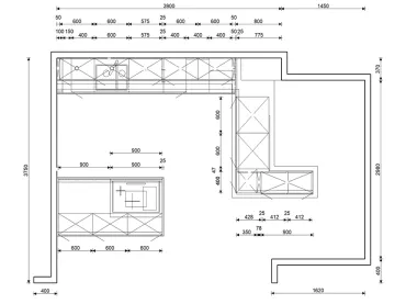 GRIMM Küchen Karlsruhe - Musterküche 07 - Grundriss