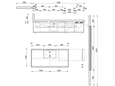 GRIMM Küchen Binzen - Musterküche 01 - Grundriss