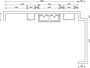 GRIMM Küchen Binzen - Musterküche 15A - Grundriss