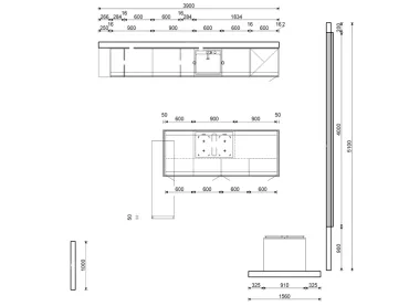 Grimm Küchen Binzen - Musterküche 26 - Grundriss