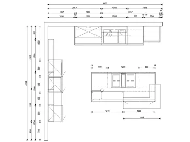GRIMM Küchen Binzen - Musterküche 54 - Grundriss
