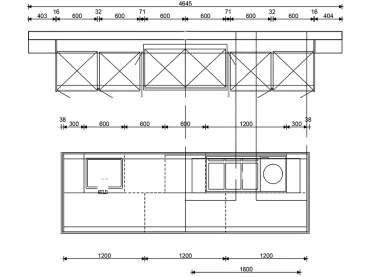 GRIMM Küchen Binzen - Musterküche 58 - Grundriss