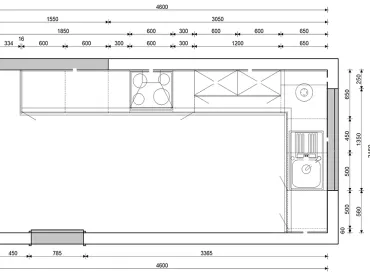 GRIMM Küchen Freiburg - Musterküche 13 - Grundriss