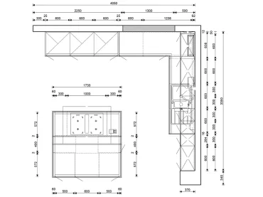 Grimm Küchen Rastatt - Musterküche 08 - Grundriss