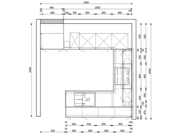 GRIMM Küchen Rastatt - Musterküche 12 - Grundriss