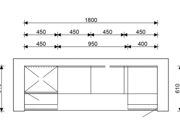 Grimm Küchen Rastatt - Musterküche 29B - Grundriss