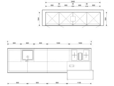 GRIMM Küchen Rastatt - Musterküche 30 - Grundriss
