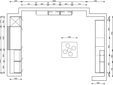GRIMM Küchen Waldshut-Tiengen - Musterküche 13 - Grundriss