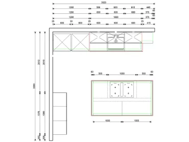 Grimm Küchen Waldshut-Tiengen - Musterküche 29 - Grundriss