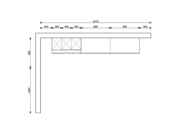 GRIMM Küchen Waldshut-Tiengen - Musterküche 3A - Grundriss