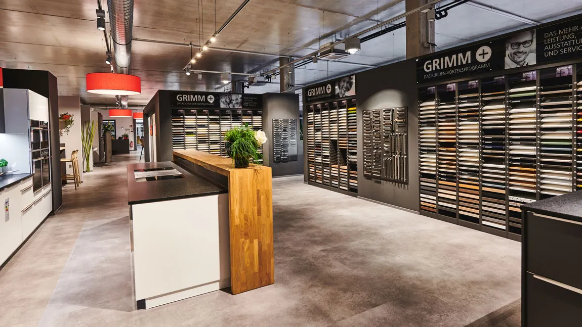 GRIMM Küchen Karlsdorf-Neuthard - Unsere Küchenausstellung im bawo-Center - GRIMM+ Konzept